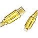 Cavo Usb-c A Lightning Pd 20w 1m Sakin Schermo Digitale E Ricarica Rapida, Oro - Foto miniatura 4