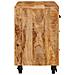 Mobile laterale Marrone 70 x 38 x 63 cm legno massello di mango - Foto miniatura 6