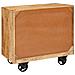 Mobile laterale Marrone 70 x 38 x 63 cm legno massello di mango - Foto miniatura 7