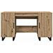 Scrivania rovere artigianale 140 x 50 x 75 cm Legno multistrato - Foto miniatura 6