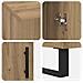 Scrivania rovere artigianale 140 x 50 x 75 cm Legno multistrato - Foto miniatura 9