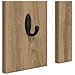 Appendiabiti a muro rovere artigianale 84 x 10 x 80 cm - Foto miniatura 9
