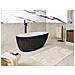 Vasca Da Bagno Freestanding Tefe 170 X 78 Cm Nero - Foto miniatura 1