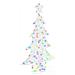 Albero di Natale con 160 LED Multicolore 150 cm Acrilico - Foto miniatura 1