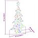 Albero di Natale con 160 LED Multicolore 150 cm Acrilico - Foto miniatura 8