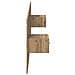 Testata con Comodino 3 pcs Rovere artigianale Legno multistrato - Foto miniatura 8