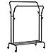 Appendiabiti doppio con ruote, nero HSR107B01 - Foto miniatura 1