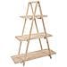 Scaffale Espositiva In Legno Marrone 98x38x127h - Foto miniatura 1