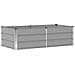 Fioriera Grigio chiaro 160 x 80 x 45 cm Acciaio - Foto miniatura 1