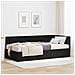 Struttura Letto Angolare con Materasso 2 pcs Nero Velluto - Foto miniatura 2