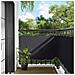 Schermo da balcone Nero 90 x 200 cm Oxford alu rivestito in PU - Foto miniatura 2