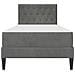Struttura letto con materasso Grigio scuro 80 x 200 cm Velluto - Foto miniatura 6