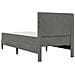 Struttura letto con materasso Grigio scuro 80 x 200 cm Velluto - Foto miniatura 8