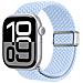 Cinturino Orologio per Apple Watch Series 11 10 42mm - Nylon, Blu - Foto miniatura 4