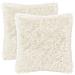 Cuscino con cuscino HEERLEN 12 pz Bianco Fleece PV - Foto miniatura 1