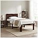 Letto Singolo con Testiera ROSTOCK Marrone Scuro 90 x 200 cm - Foto miniatura 2