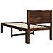 Letto Singolo con Testiera ROSTOCK Marrone Scuro 90 x 200 cm - Foto miniatura 6