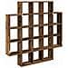 Scaffale da parete Legno antico 100 x 13 x 100 cm - Foto miniatura 6