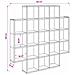 Scaffale da parete Legno antico 100 x 13 x 100 cm - Foto miniatura 8