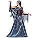 Vestito da vampiro di mezzanotte, corsetto e mantello taglia M - Foto miniatura 1