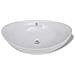 Lavello Ovale In Ceramica Di Lusso Con Troppopieno 59 X 38,5 Cm - Foto miniatura 3