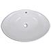 Lavello Ovale In Ceramica Di Lusso Con Troppopieno 59 X 38,5 Cm - Foto miniatura 4