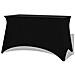 Fodere Elasticizzate Per Tavolo 2 Pezzi 120x60,5x74 Cm Nero - Foto miniatura 1