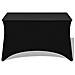 Fodere Elasticizzate Per Tavolo 2 Pezzi 120x60,5x74 Cm Nero - Foto miniatura 3