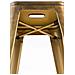Set 2 Sgabelli Bar Joshua in Metallo I Coppia Sgabelli Industriali Scandinavian Senza Schienale Impilabili I 2 Sgabelli da Bancone H 77 cm Oro - Foto miniatura 5