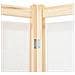 Divisorio A 6 Pannelli 240x170x4 Cm In Tessuto Crema - Foto miniatura 5