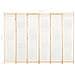 Divisorio A 6 Pannelli 240x170x4 Cm In Tessuto Crema - Foto miniatura 12