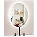 Specchio Da Bagno Con Illuminazione Led Ovale 60 X 80 Cm Viriat - Foto miniatura 13