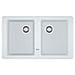 Lavello BFG620WH 2 Vasche Dimensioni 86 x 50 cm Colore Bianco Serie Boston - Foto miniatura 1