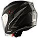 Casco Moto Jet Scooter Doppia Visiera Ece22-05 Certificato Nero Opaco Argento Xl - Foto miniatura 9