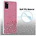 Custodia Compatibile Con Samsung Galaxy A41 In Rosa Con Glitter - Coperchio Protettivo In Silicone Tpu Flessibile Con Glitter Scintillanti - Foto miniatura 3