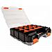 18417 Scatola Di Conservazione Armadietto Portaoggetti Rettangolare Plastica Nero, Arancione - Foto miniatura 1