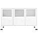 Credenza Bianca Industriale 105x35x62 Cm In Metallo E Vetro - Foto miniatura 3