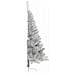 Albero di Natale a Metà con Supporto Argento 180 cm PET - Foto miniatura 8
