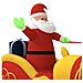Decorazione Natalizia Babbo Natale E Renne Gonfiabili Led 130cm - Foto miniatura 5