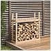 Portalegna 110x35x108,5 Cm In Legno Massello Di Pino - Foto miniatura 1