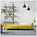 Divano Letto Con Braccioli Giallo In Velluto - Foto miniatura 3