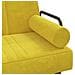 Divano Letto Con Braccioli Giallo In Velluto - Foto miniatura 7