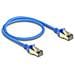 Cavo di rete RJ45 Cat. 8.1 F /FTP sottile da 0,5 m blu - Foto miniatura 2