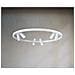 Lampadario A Sospensione Moderno Satellite Metallo Bianco Acrilico Luce Led 42w - Foto miniatura 3