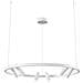 Lampadario A Sospensione Moderno Satellite Metallo Bianco Acrilico Luce Led 42w - Foto miniatura 1