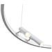 Lampadario A Sospensione Moderno Satellite Metallo Bianco Acrilico Luce Led 42w - Foto miniatura 4