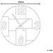 Orologio Da Parete Legno Chiaro Ø 60 Cm Michapan - Foto miniatura 2