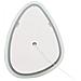 Specchio Da Bagno Con Luce Led Bethune 58 Cm 78 Cm Argento - Foto miniatura 3