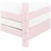 Letto Per Bambini Casa Legno Di Pino Appy 90 X 200 Cm Rosa Pastello - Foto miniatura 4