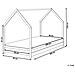 Letto Per Bambini Casa Legno Di Pino Appy 90 X 200 Cm Rosa Pastello - Foto miniatura 5